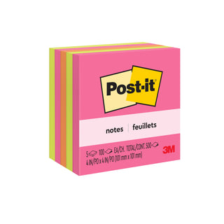 Post-it® Notes 675-5LAN, 4 In X 4 In (101 mm X 101 mm)