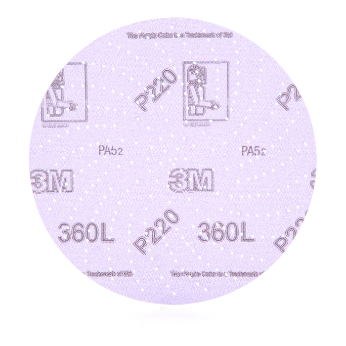 3M Xtract Film Disc 360L, 76723, P220 3MIL, 6 in, Die 600LG, 50/Pac,
500 ea/Case