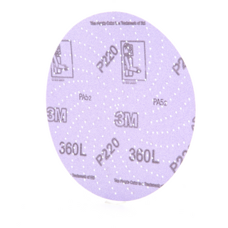 3M Xtract Film Disc 360L, 76723, P220 3MIL, 6 in, Die 600LG, 50/Pac,
500 ea/Case