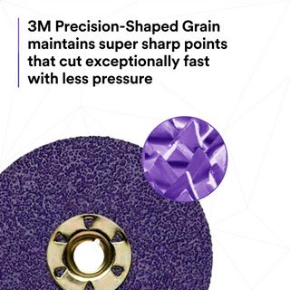 3M Cubitron II Fibre Disc 982CX Pro, 36+, TN Quick Change, 5 in, Die
TN500P