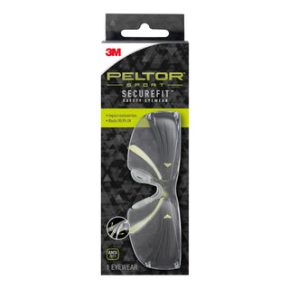 Peltor Sport SecureFit Safety Eyewear SF400-PC-9, Clear/AF Lens