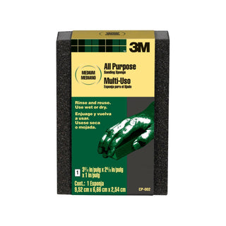 3M General Purpose Sanding Sponge CP-002A, Block, 3 3/4 in x 2 5/8 in x 1 in