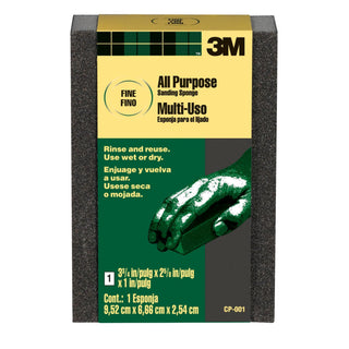 3M General Purpose Sanding Sponge CP-001A, Block, 3 3/4 in x 2 5/8 in x
1 in