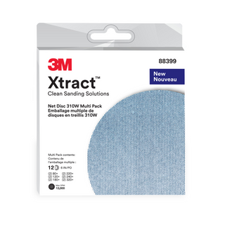 3M Xtract Net Disc 310W, Multi-Grade, 6 in x NH, Die 600Z, 20 ea/Case