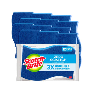 Scotch-Brite® Zero Scratch Scrub Sponge MP3-SIOC, 4.4 in x 2.6 in x 0.8 in