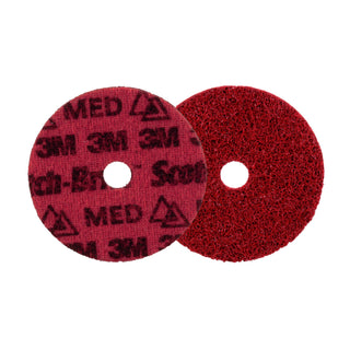 Scotch-Brite Precision Surface Conditioning Disc, PN-DH, Medium, 4 in x 5/8 in