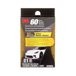 3M Performance Sanding Sponge 03068, 60 Grit