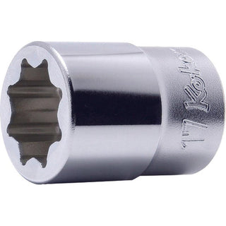 Ko-ken 4109M-17 Double Square 1/2"Sq. Drive Socket 17 mm L.40 mm