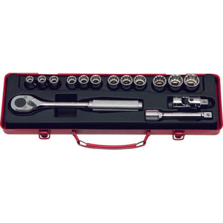 Koken 4223M 1/2 Sq. Dr. Socket Set 10-22 mm 12 Point 15 Pieces