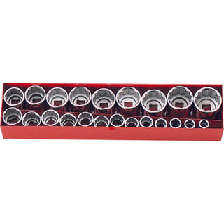 Ko-ken 4251M 1/2"Sq. Drive 12 Point Socket Set 22 Pcs 10 mm-32 mm