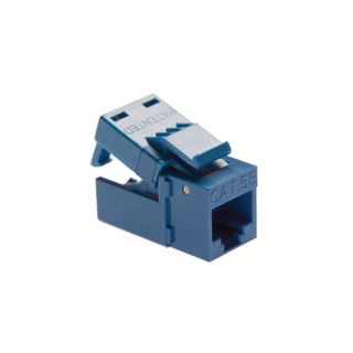 Platinum Tools 705BL-1 EZ-SnapJack Cat5e, Blue 4/Clamshell