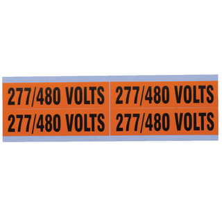 Ideal 44-299 Voltage and Conduit Marker Card, "277/480v", Medium