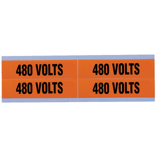 Ideal 44-364 Voltage and Conduit Marker Card, "480v", Medium