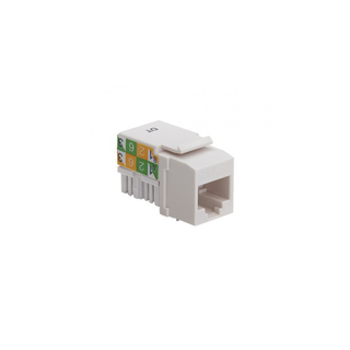 Platinum Tools 725WH-1 Keystone Jack, Cat5e, 110, White