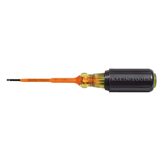 Klein Tools 607-3-INS Insulated 3/32'' Cabinet Tip 3'' Shank Screwdriver