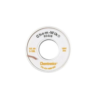 Chemtronics 5-500L Desoldering Braid Chem-Wik Rosin .050", 500',