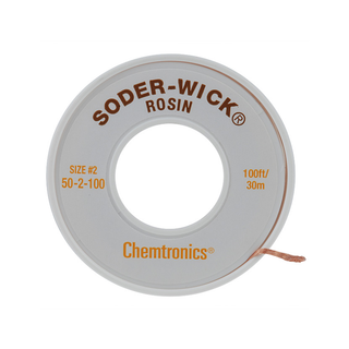 Chemtronics 50-2-100 SODER-WICK Rosin Desoldering Braid .060", 100ft