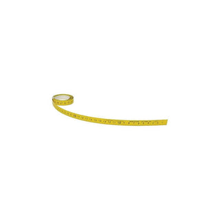 US Tape 50022 Adhesive-Backed Bench Tape 1/2" x 3m; R-L; m/cm Top, mm Bottom; Yellow Blade