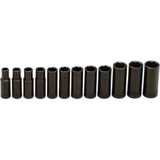 Wright Tool 357 3/8" Drive 6 Point Deep Impact Socket Set