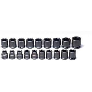 Wright Tool 655 3/4" Drive 6 Point Standard Metric Impact Socket Set