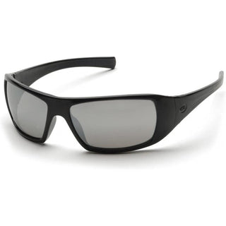 Pyramex SB5670D Goliath Silver Mirror Lens with Black Frame