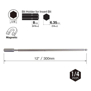 Vessel Tools IBHBM300 Impact-Ball Torsion Bit Holder