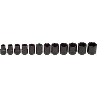 Wright Tool 356 3/8" Drive 6 Point Standard Impact Socket Set 12 Piece