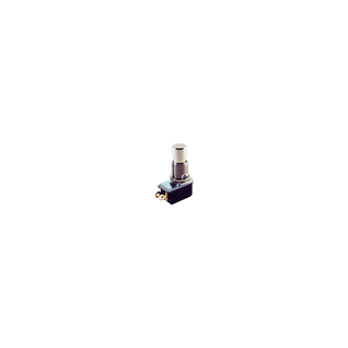 NTE Electronics 54-067 PUSHBUTTON SPST 6A 125VAC SOLDER LUG TEMINALS ON END