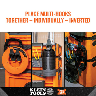 Klein Tools 54816MB MODbox Multi-Hook Rail Attachment, 2-Pack