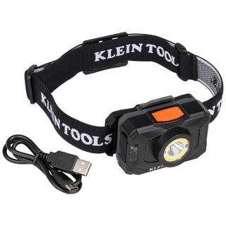 Klein 56414 Rechargeable 2-Color LED Headlamp with Adjustable Strap