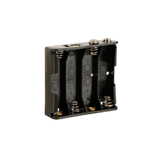 Velleman BH341B BATTERY HOLDER FOR 4 x AA-CELL (WITH SNAP TERMINALS)