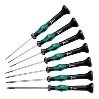 Wera 05345273001 Micro Hex Metric Precision Screwdriver Set, 7 Piece