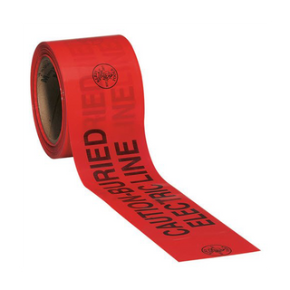 Klein Tools 58002 200' Caution Electric Line Barricade Warning Tape