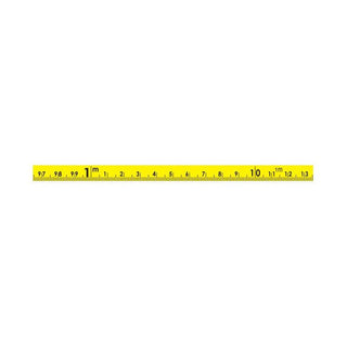 US Tape 58504 Adhesive-backed Bench Tape 3/8" x 8m; L-R; cont. cm-Repeat Every m; Yellow Blade