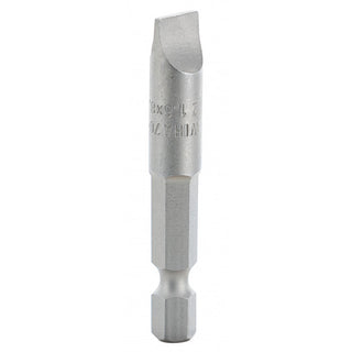 Wiha Tools 74023 Slotted Power Bit, 8.0 mm x 1.6 mm x 50 mm, 10 Pk.