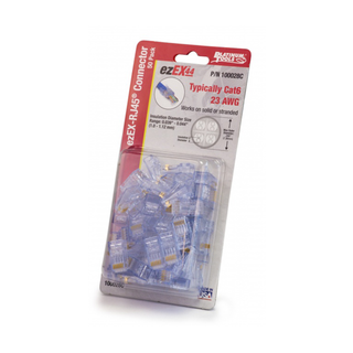 Platinum Tools 100028C ezEX®44 - ezEX-RJ45® CAT6 Connector - Pack of 50