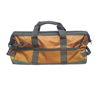 Bucket Boss 60024 Gatemouth 24 Tool Bag, Brown, Green 19 Pockets