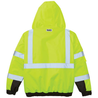 Klein Tools 60364 High-Visibility Winter Bomber Jacket, L