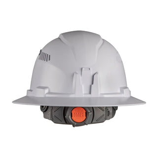 Klein Tools 60407RL Hard Hat, Vented, Full Brim with Rechargeable Headlamp, White