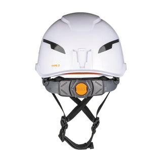 Klein Tools 60525 Safety Helmet, Type-2, Non-Vented Class E, with Rechargeable Headlamp