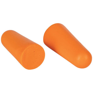 Klein Tools 6054050 Foam Earplugs, 33dB Noise Reduction Rating, Disposable Soft Foam Design, Latex Free, Dispensing Box, Orange, 50-Pair