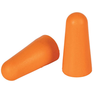 Klein Tools 6054050 Foam Earplugs, 33dB Noise Reduction Rating, Disposable Soft Foam Design, Latex Free, Dispensing Box, Orange, 50-Pair