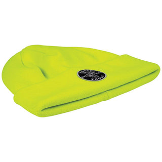 Klein Tools 60568 Heavy Knit Hat, High-Visibility Yellow, Patch Logo