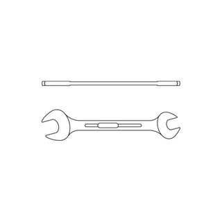 Gedore 6067740 6 Double Open Ended Spanner 25x28 mm