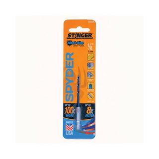 Spyder 19004 Stinger Mach-Blue 1/8-in 3-in High-speed Steel Twist Drill Bit