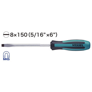 Vessel Tools 900S8150 MEGADORA Standard Screwdriver, 8 mm