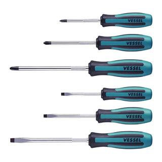 Vessel Tools 9006PB MEGADORA Screwdriver 6pc Set