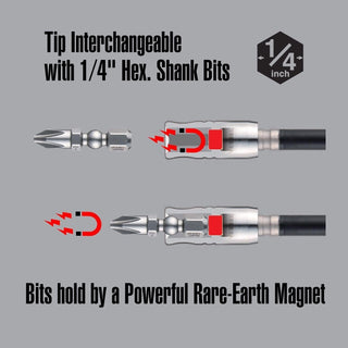 Vessel Tools 2200MBH120 Ball Grip Ratchet Interchangeable Screwdriver