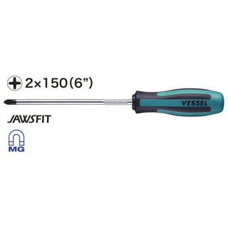 Vessel Tools 900P2150 MEGADORA Standard Screwdriver, Phillips #2