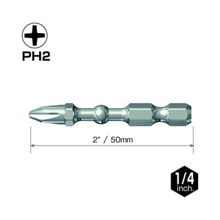 Vessel Tools IBMG50PH2K5 Impact Ball Torsion Bits 5 Pieces with MAG Charge Holder